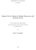 Cover page: Optimal Vector Packing in Multiple Dimensions with Heuristic Search