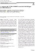 Cover page: A variant in the 5′UTR of ERBB4 is associated with lifespan in Golden Retrievers