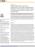 Cover page: Relationship between response to aripiprazole once-monthly and paliperidone palmitate on work readiness and functioning in schizophrenia: A post-hoc analysis of the QUALIFY study.