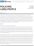 Cover page: Policing LBQ People