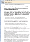 Cover page: Neurodegenerative disease phenotypes in carriers of MAPT p.A152T, a risk factor for frontotemporal dementia spectrum disorders and Alzheimer disease.