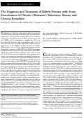 Cover page: The Diagnosis and Treatment of Elderly Patients with Acute Exacerbation of Chronic Obstructive Pulmonary Disease and Chronic Bronchitis