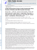 Cover page: Smaller Regional Brain Volumes Predict Posttraumatic Stress Disorder at 3 Months After Mild Traumatic Brain Injury