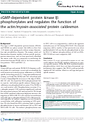 Cover page: cGMP-dependent protein kinase Iβ phosphorylates and regulates the function of the actin/myosin-associated protein caldesmon