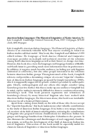 Cover page: American Indian Languages: The Historical Linguistics of Native America. By Lyle Campbell.