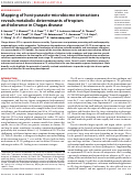 Cover page: Mapping of host-parasite-microbiome interactions reveals metabolic determinants of tropism and tolerance in Chagas disease