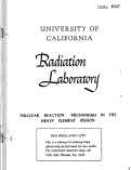 Cover page: NUCLEAR REACTION MECHANISMS IN THE HEAVY-ELEMENT REGION