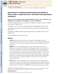 Cover page: Approaches for modelling interstitial ultrasound ablation of tumours within or adjacent to bone: Theoretical and experimental evaluations