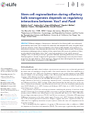 Cover page: Stem cell regionalization during olfactory bulb neurogenesis depends on regulatory interactions between Vax1 and Pax6