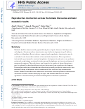 Cover page: Reproductive risk factors across the female lifecourse and later metabolic health.