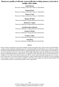 Cover page: Brainwave profiles of efficient versus inefficient working memory retrievals inhealthy older adults