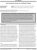 Cover page: Acute Ischemic Stroke in a Pediatric Patient