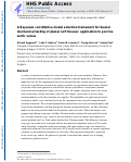 Cover page: A Bayesian constitutive model selection framework for biaxial mechanical testing of planar soft tissues: Application to porcine aortic valves.