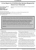 Cover page: A Case Report of a LVAD Driveline Infection Diagnosed by Point-of-care Ultrasound