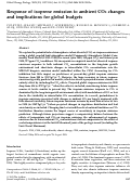 Cover page: Response of isoprene emission to ambient CO2 changes and implications for global budgets