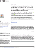 Cover page: Unraveling the functional role of the orphan solute carrier, SLC22A24 in the transport of steroid conjugates through metabolomic and genome-wide association studies