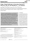Cover page: Origin of Rapid Delithiation In Secondary Particles Of LiNi0.8Co0.15Al0.05O2 and LiNiyMnzCo1−y−zO2 Cathodes