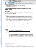 Cover page: Mechanisms of Cerebral Microvascular Disease in Chronic Kidney Disease