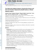 Cover page: The Intersection Between Women’s Reproductive Desires and HIV Care Providers’ Reproductive Health Practices: A Mixed Methods Analysis