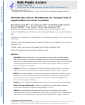 Cover page: Development of a Conceptual Map of Negative Consequences for Patients of Overuse of Medical Tests and Treatments