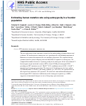 Cover page: Estimating the human mutation rate using autozygosity in a founder population