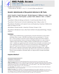 Cover page: Genetic Determinants of the Gut Microbiome in UK Twins