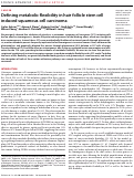 Cover page: Defining metabolic flexibility in hair follicle stem cell induced squamous cell carcinoma.