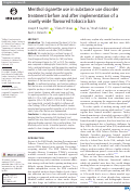 Cover page: Menthol cigarette use in substance use disorder treatment before and after implementation of a county-wide flavoured tobacco ban