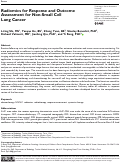 Cover page: Radiomics for Response and Outcome Assessment for Non-Small Cell Lung Cancer.