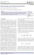 Cover page: Statistical arbitrage under the efficient market hypothesis