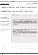 Cover page: Variability in remission in family therapy for anorexia nervosa