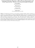 Cover page: Language Brokering Experience Affects Phrase Interpretation and Sound Segmentation: Evidence from Spanish-English Bilinguals