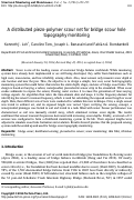 Cover page: A distributed piezo-polymer scour net for bridge scour hole topography monitoring