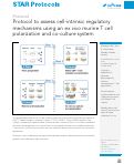 Cover page: Protocol to assess cell-intrinsic regulatory mechanisms using an ex vivo murine T&nbsp;cell polarization and co-culture system