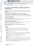 Cover page: Adherence to the AWHONN Staffing Guidelines as Perceived by Labor Nurses