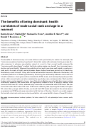 Cover page: The benefits of being dominant: health correlates of male social rank and age in a marmot