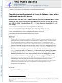 Cover page: Physiological and Psychological Stress in Patients Living With a Left Ventricular Assist Device