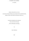 Cover page: Children’s Diurnal HPA-axis Activity: Assessment of Temporal Stability and Associations with Parent-child Relationship Qualities and Stress-induced HPA-axis Reactivity and Recovery