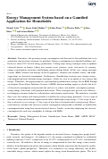 Cover page: Energy Management System Based on a Gamified Application for Households