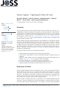 Cover page: Science Capsule - Capturing the Data Life Cycle