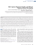 Cover page: RAD Capture (Rapture): Flexible and Efficient Sequence-Based Genotyping