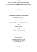 Cover page: Bees and belonging: Pesticide detection for wild bees in California agriculture and sense of belonging for undergraduates in a mentorship program