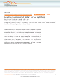 Cover page: Enabling unassisted solar water splitting by iron oxide and silicon