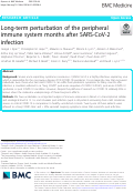 Cover page: Long-term perturbation of the peripheral immune system months after SARS-CoV-2 infection