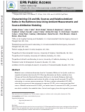 Cover page: Characterizing CO and NOy Sources and Relative Ambient Ratios in the Baltimore Area Using Ambient Measurements and Source Attribution Modeling