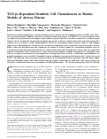 Cover page: TGF-β–Dependent Dendritic Cell Chemokinesis in Murine Models of Airway Disease