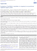 Cover page: Evaluation of antibiotic escalation in response to nurse-driven inpatient sepsis screen