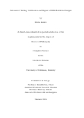 Cover page: Automated Testing, Verification and Repair of RTL Hardware Designs