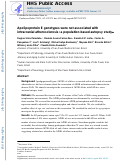 Cover page: Apolipoprotein E genotypes were not associated with intracranial atherosclerosis: a population-based autopsy study.