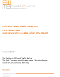 Cover page of California Traffic Safety Survey 2023: Data Analysis and Comparison with 2010-2022 Survey Data Results